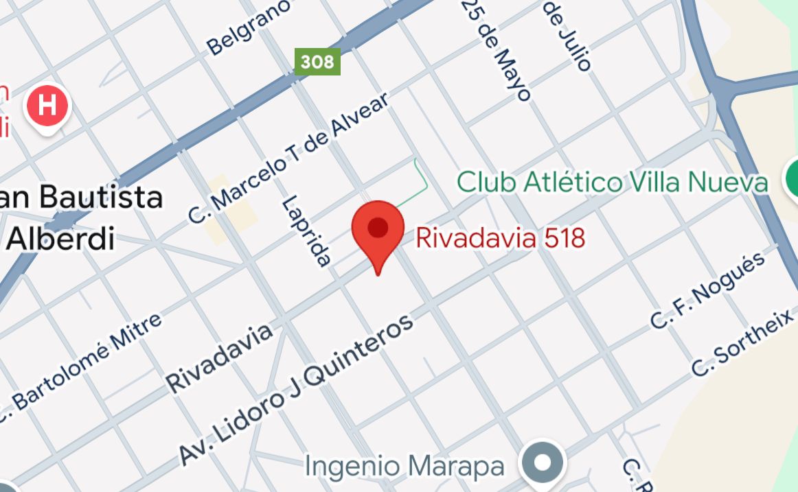 Mapa sucursal Alberdi — abrir en Google Maps